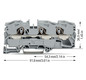 Reihenklemme 0,5-25qmm Serie 2016 1Etage 3kl gr 76A Hutschiene TH35