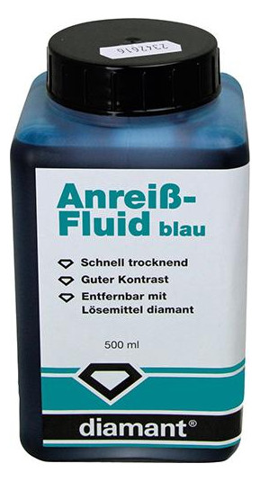 diamant-Anreiß-Fluid, blau - 500 ml