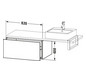 Duravit Unterschrank L-Cube 82 x 54,7 cm, weiß matt, für Konsole, 1 Auszug