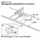 Glaskeramikfeld autark Alu Zweikreisz 306x527mm