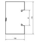 Geräteeinbaukanal ST 170x100mm vz GEB-K 11270qmm 2000mm