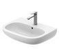 Duravit Waschtisch D-Code 60 x 46 cm, mit Hahnloch, Überlauf, Hahnlochbank, weiß