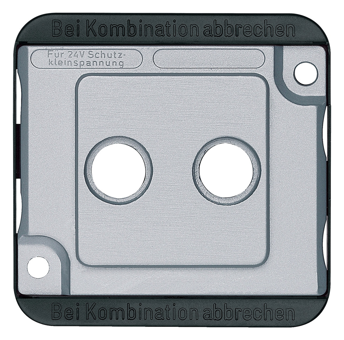 Zentralplatte Ant.dose 2f PANZER si Schraubbef