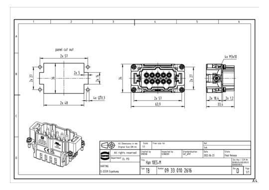HART Stifteinsatz HAN ES     09330102616 
