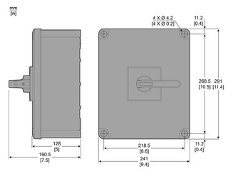 Hauptschalter 100A 3p IP65 m.Geh Komplettger_im_Geh