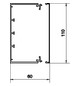 Leitungsführungskanal Kst 60x110x2000mm ver-ws LF-K unbeh RAL9016