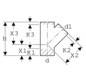 Geberit Abzweig PE DN 200/70, 45°, PE-HD
