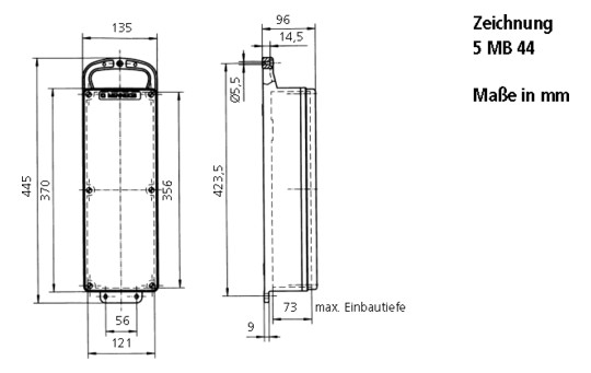 Energiewürfel Gummi ge IP EverGUM IP44 1x32A5p400V 2Steckd LS-Schalter CEE-32A
