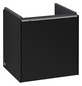 V&B Waschtisch-Unterschrank Subway 3.0 42,3x42,9x37,8cm, Schanier links/Griff Aluminium glänzend, volcano black