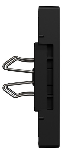 Zentralplatte USB sw einrasten m.Aufdr m.Beschr.Feld