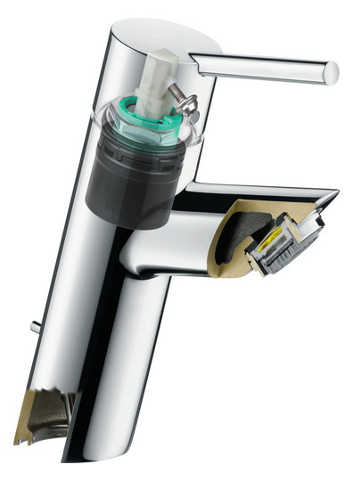 hansgrohe Waschtisch-Einhebelmischer 80 Talis S mit Zugstangen-Ablaufgarnitur, chrom