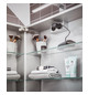 EMCO Aufputz-Lichtspiegelschrank mee 1000x746mm, 2-türig, Aluminium