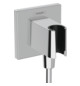 hansgrohe Wandanschluss Fixfit E eckig, mit Brausehalter, chrom