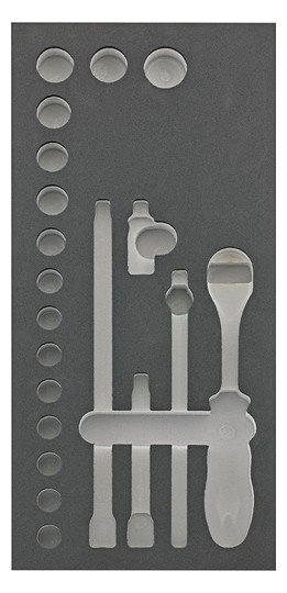 fortis-Werkzeugmodul 1/3 - leer, für...