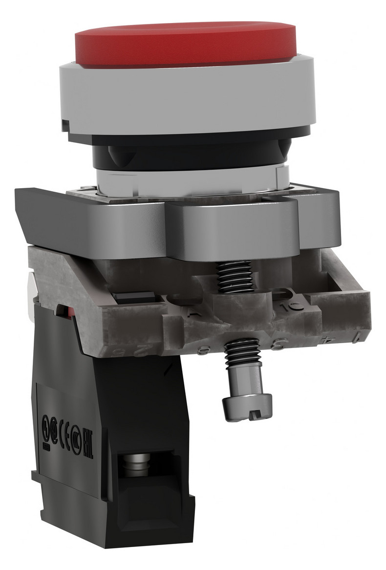 Drucktaster 1f rt rnd Ø22,5mm 1Ö IP66 hoch Tastend