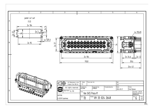 Harting Han 24ES Press-M     09330242648 