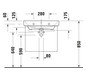 Duravit Waschtisch-Unterschrank No. 1 59 x 42,6 x 47,8 cm, Graphit Matt, 1, Schubkasten, 1 Auszug, wandhängend