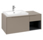 V&B Waschtisch-Unterschrank Becken links Subway 3.0 100,1x42,25x51,6cm, ohne LED/Griff monochrom, taupe