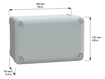 Wandschrank Kst IP66 B105xH175xT80mm unbeh RAL7035