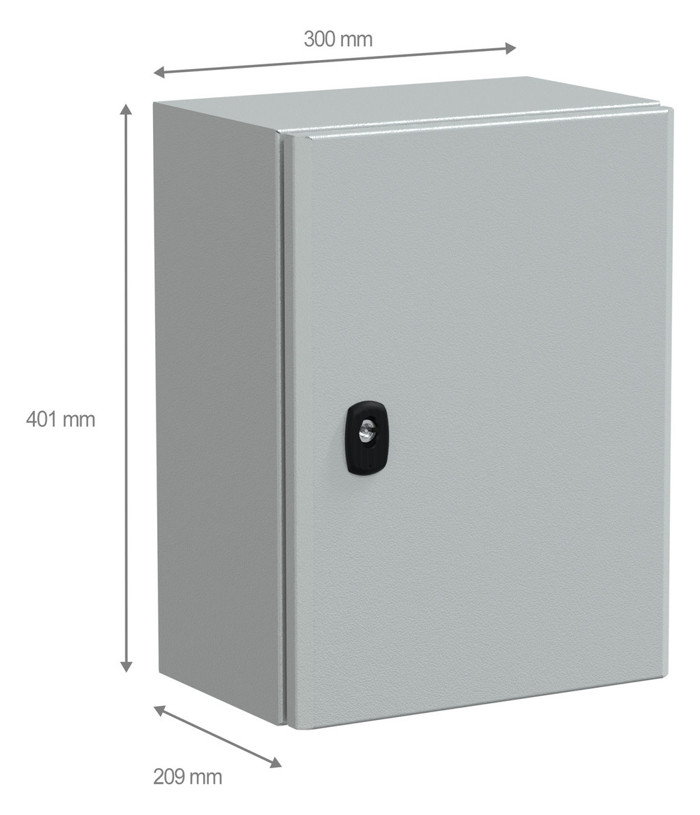Wandschrank ST IP66 B300xH400xT200mm m.MPL pulverbesch