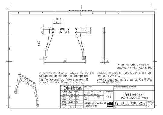 HART Schirmbügel HAN 16 MOD, 09000005258 