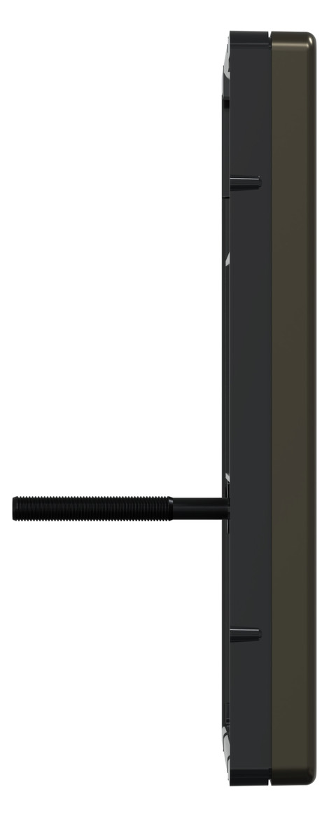 Zentralplatte TAE 3f System Design mokka Schraubbef m.Beschr.Feld