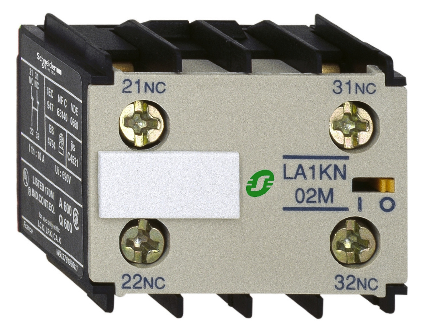 Hilfsschalterblock 1S 1Ö Schraub