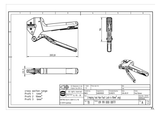 HART Crimpzange Han-Fast     09990000877 