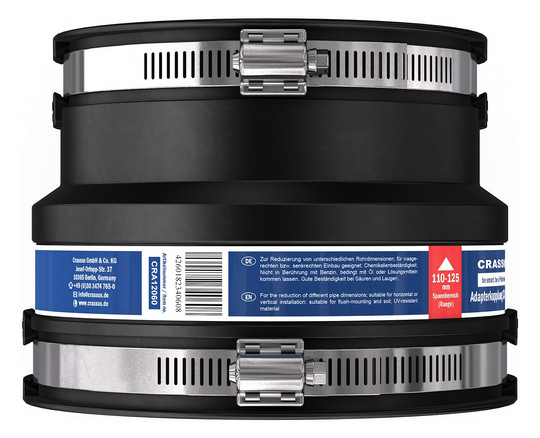 Crassus Adapterkupplung CAC 1452, 130-145/110-125 mm, 0,6 bar