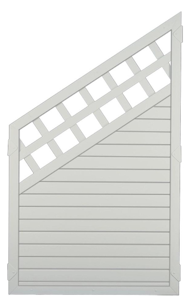 Bild LIGHTLINE KS-Zaun Ranki 90 x 150/90 cm, Füllung / Rahmen WEISS ECKE links - n.a.-0