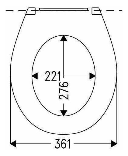 HARO WC-Sitz Deltano Scharniere Edelstahl, BVO-Spreizdübel, D4002H, 2-Punkt, weiß