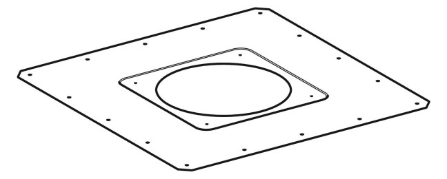 Geberit Befestigungsblech Pluvia feuerverzinkt, für Dachabdichtungsfolie