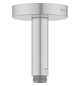 KEUCO Brausearm Ausladung 100 mm, aluminium-finish, Deckenanschluss, Rosette rund