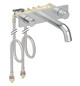 Geberit Waschtisch-Armatur ONE 16,5 cm, Hochglanz-verchromt, Zweigriffmischer, Wandmontage, rund, für UP Funktionsbox