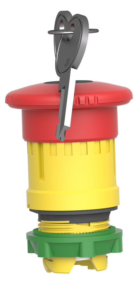 Frontelement für Not-Aus Ø22mm rt rnd IP66 hoch Schaltfunktion verrastend