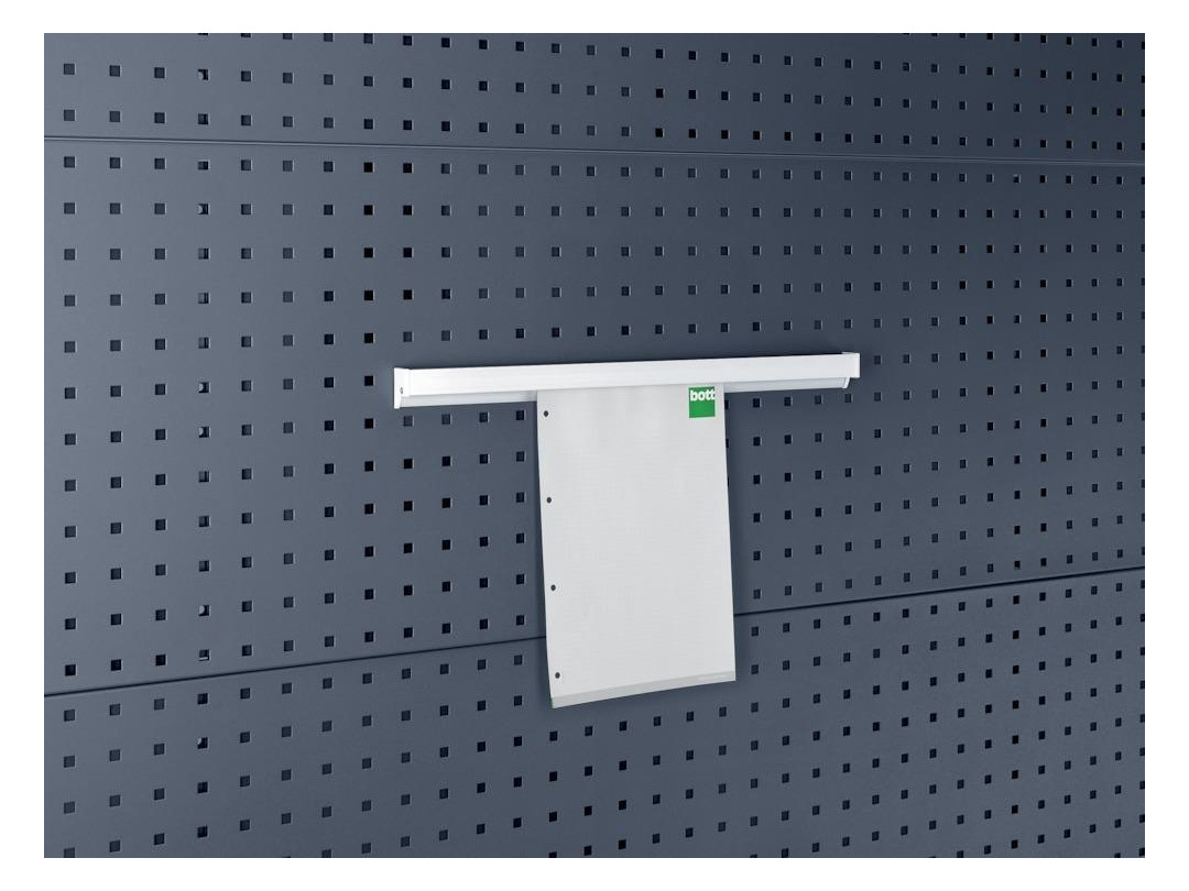 Bild Präsentationsschiene B1000xT10xH50 mm A4 quer für Lochplatten für Lochplatten - bott-1