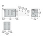 Schaltrelais 2W IP40 21x27x55mm Steckanschl