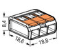 Steckklemme 3f 450V 32A Serie 221 0,2-4qmm m.BetätiHebel f.Massivleiter