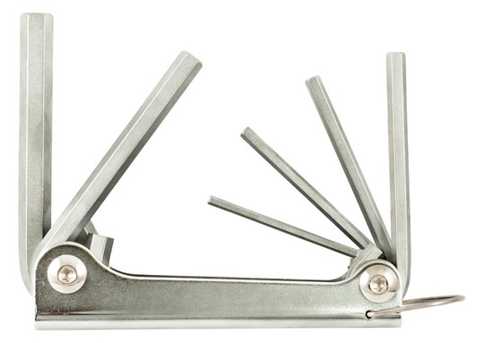 fortis-Innen-6-kant-Satz im Klapphalter - 6-teilig, 3-10 mm