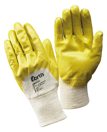 fortis-Nitrilhandschuh, gelb Mechanic - Gr.10