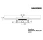 Kaldewei Ablaufgarnitur FlowDrain Mod 4203 horizontal, regular