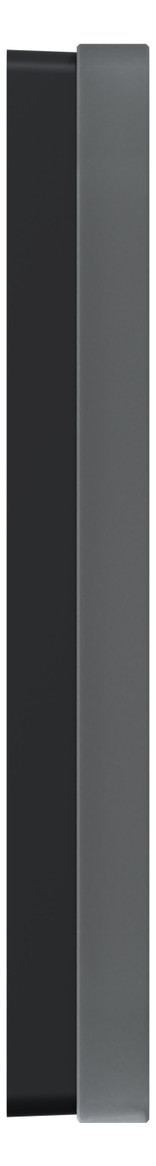 Rahmen 1f ony-sw glz D-Life Glas f.GEB-K onyxschwarz Unterputzmontage