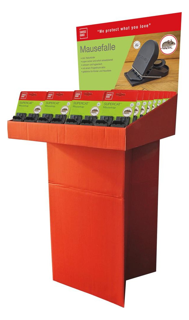 Bild Mausefalle SuperCat 2er Set inkl. Köder Display, Inhalt 40 Stück Swissinno Solut-0