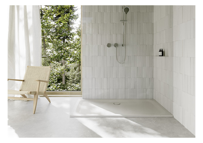 Duschwanne BetteUltra 5808 180x100x3,5cm, Mini-Wannenträger, flax