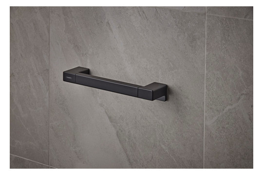 hansgrohe Haltestange AddStoris Länge 348mm, Wandmontage, Metall, mattschwarz