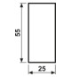 Abdeckung Schalter AS/A sw glz f.Bussystem