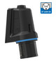 CEE-Aufbaugerätestecker 3p 16A 16A IP54 230V/bl 6h schraubl.Kl abgew Kst