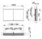 KEUCO Spiegelschrank Royal Modular 2.0 1200 x 700 x 120 mm, ohne Steckdose, Wandeinbau, 2 Türen
