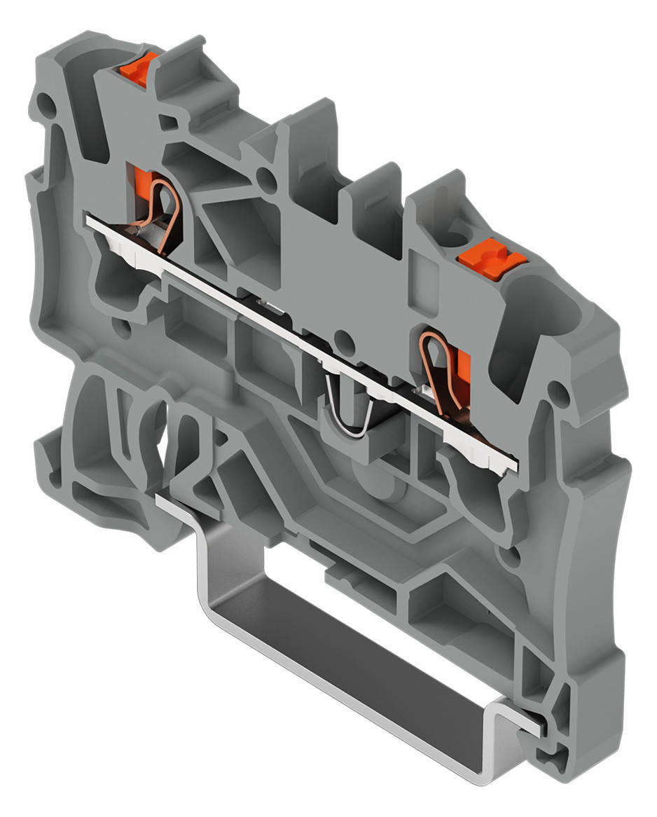 Reihenklemme 0,25-2,5qmm 1Etage 2kl gr 18A TS35 Hutschiene TH35