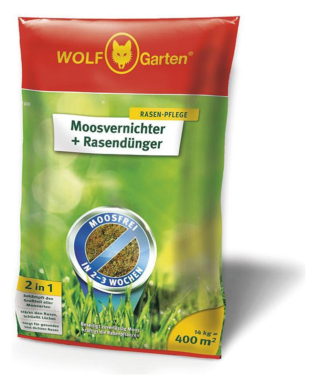 Bild Moosvernichter + Rasendünger SW 400 14 k g - WOLF GARTEN-0